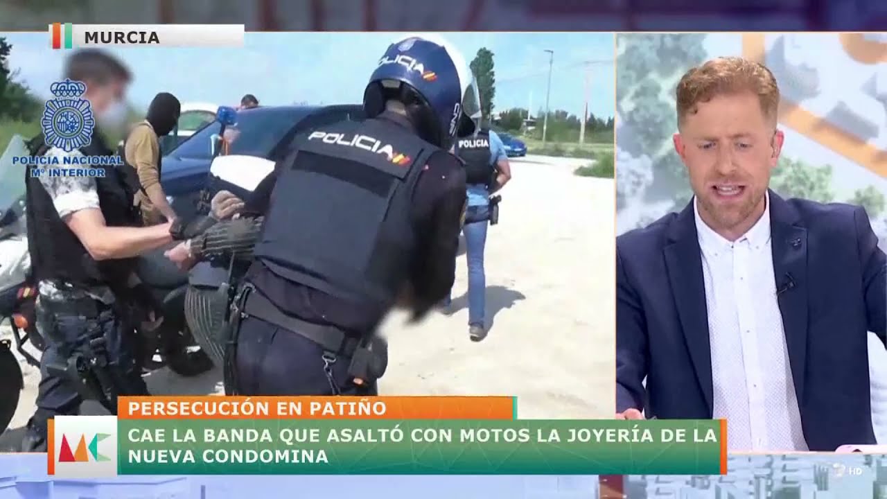 ESPECTACULAR DETENCIÓN DE UNA BANDA DE ATRACADORES EN PATIÑO, MURCIA