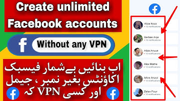 How to create unlimited Facebook accounts without any phone number and email create Facebook account