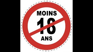 INTERDIT AU MOINS DE 18 ANS