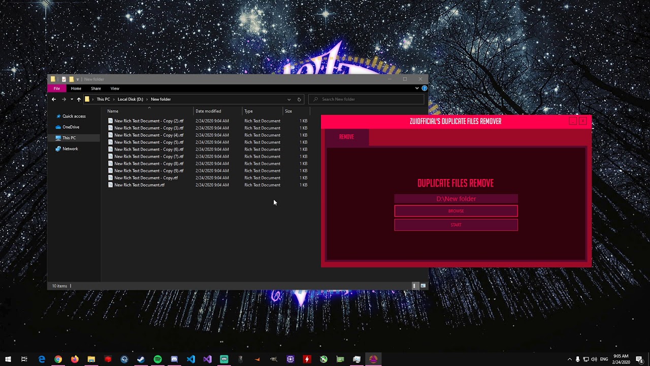 DUPLICATE FILES REMOVER [C] YouTube