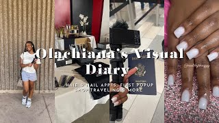 Olachiana Visual Diary 001| I ALMOST MISSED MY FLIGHT!? First popup shop, appts, traveling & more
