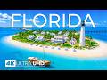 Florida 4K Drone Footage | Miami Beach, Scenic Coastline &amp; Luxury Yachts, Emerald Blue Paradise