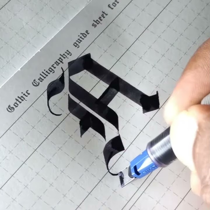 Gothic Calligraphy Majuscule - A