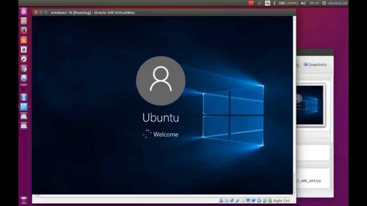 Install Windows 9 inside Ubuntu - VirtualBox