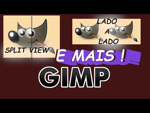 GIMP_ANTES E DEPOIS_ Como usar split view , lado a lado e mais!