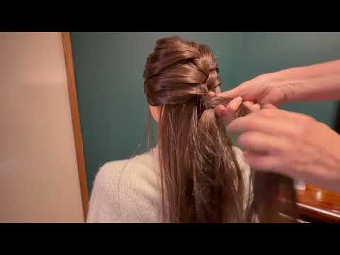 ASMR Hair Play - Using Different Brushes