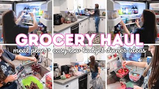 GROCERY HAUL AND MEAL PLAN | FRIDGE AND PANTRY ORGANIZE