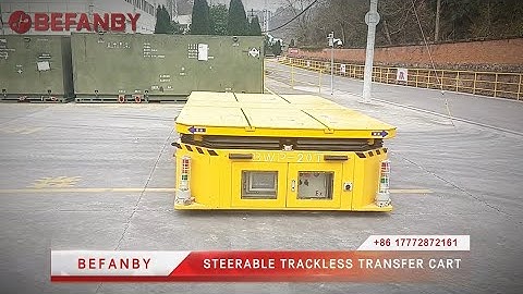 20Ton Battery Powered Trackless Transfer Cart,Steerable Transfer Trolley With Hydraulic Lift