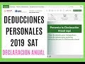 ►|DEDUCCIONES PERSONALES DECLARACIÓN ANUAL PERSONAS FISICAS | 2020