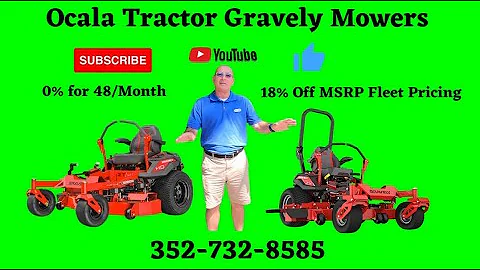 Gravely Mowers at Ocala Tractor! Exclusive 0% Financing for 48 Months.