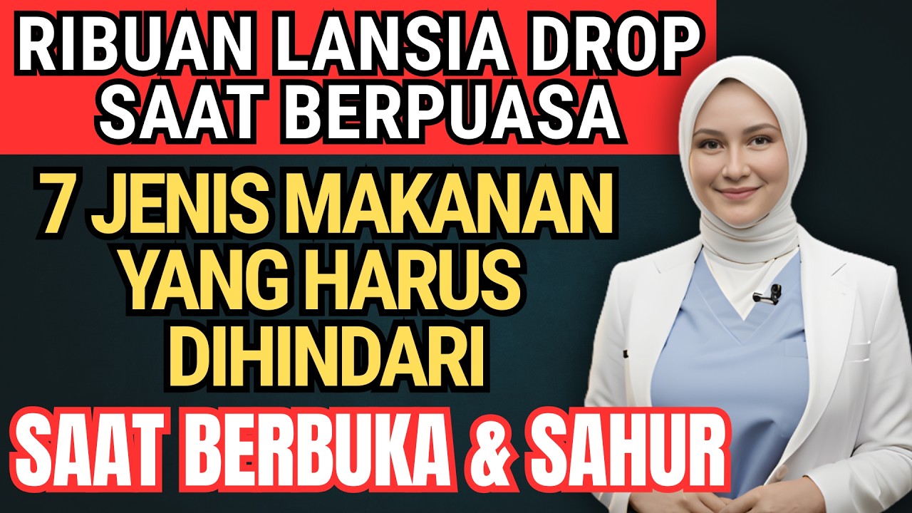 Ribuan Lansia Drop Lemas Saat Berpuasa Karena ini! 7 Makanan Yang Harus Dihindari -Kesehatan Lansia