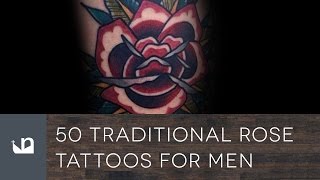 50 Traditional Rose Tattoos For Men