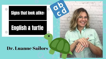 Differences When Signing "English" & "Turtle" in Sign Language // ASL // SIGN TRIBE ACADEMY