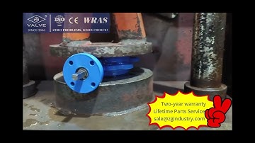 Pressure Test of Butterfly Valve | Real Factory Footage | ZG Valve