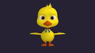 Character - Cartoons - Duck - Rig - Modeling Incom Studio