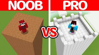 Noob VS Pro Veiligste Toren Bouw Battle
