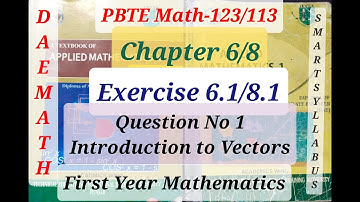 DAE Math 123/113 Ex # 6.1/8.1 Q No 1 Applied Mathematics-I PBTE Smart Syllabus 1st Year Mathematics