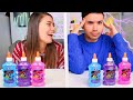 Twin telepathy slime challenge  jonathan et amandine