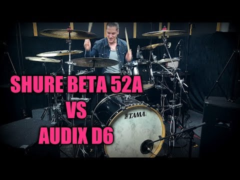 AUDIX D6 VS SHURE BETA 52A (COMPARISON)