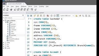 Details Using mySQL code, create tables according to the given schema | SQL CODE assignment Guide