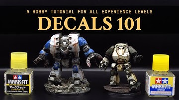 How to Apply Decals to your Minis  - A Step by Step Decals Tutorial