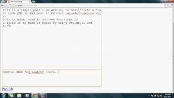 How to Code CMS in PHP MySQL and Jquery