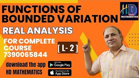 functions of bounded variation      // L 2 //bounded functions need not to be of bounded variation