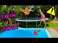 ACRO GYMNASTICS POOL TRAMPOLINE CHALLENGE!