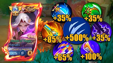 HANABI WTF ATTACK SPEED BUILD!! 200% SPEED HACK!?😱 ( MUST TRY! ) HANABI BEST BUILD 2025‼️