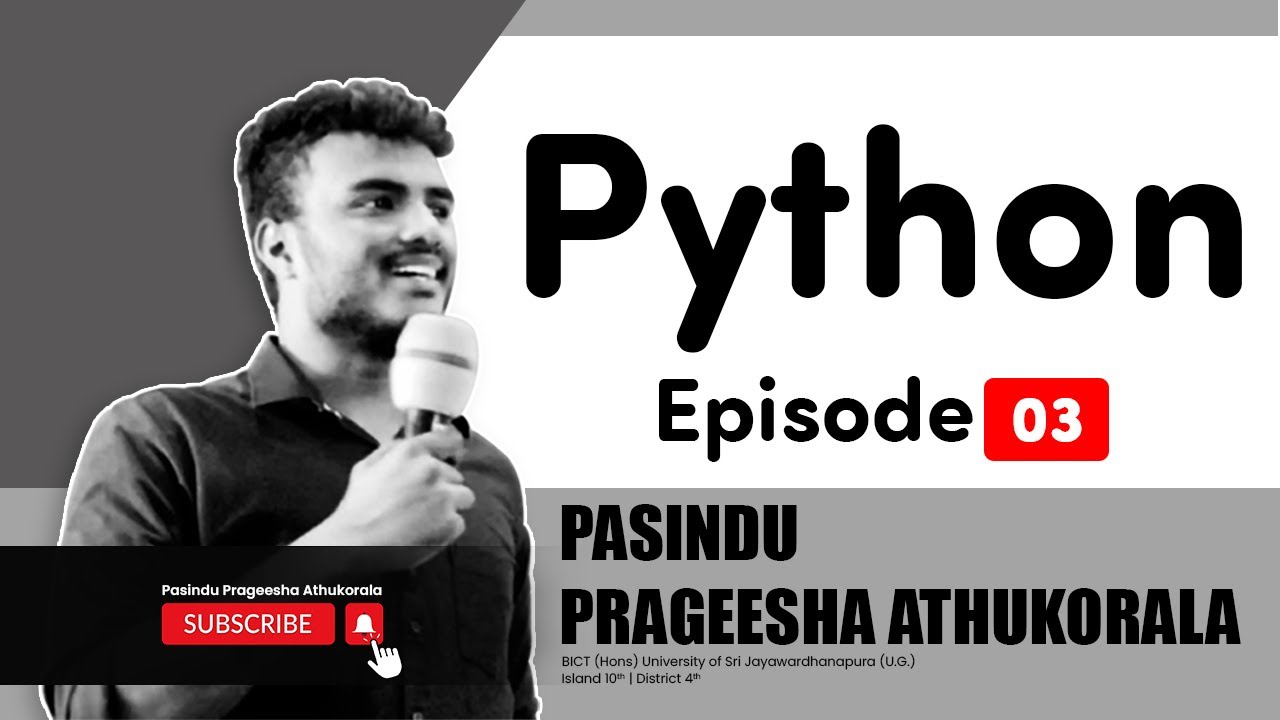 Python Episode 03 - YouTube