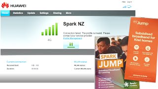 Skinny Jump. Huawei modem - Connection failed. The profile is invalid.