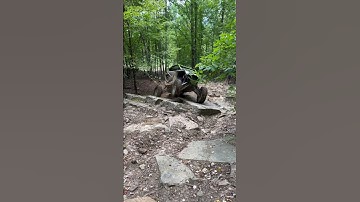 Polaris pro r on the rocks. Dents trailing arm!