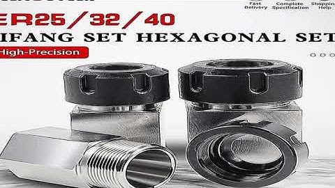 ER Square Hex Collet Block ER/25/32/40 Block Chuck Holder Workholding Holder for CNC Lathe Engravi