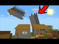 Minecraft GIANT EARTHQUAKE BREAKS TALL VILLAGE HOUSE MOD / STAY AWAY FROM DISASTERS !! Minecraft Mod