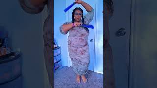 FLAWLESS VICTORY 💙🖤 #contentcreator #plussizemodel #blackcosplay #kitanawins #houstonmodel