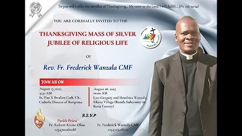 17-08-2025 | CAPUCHIN TV LIVE | REV. FR. FREDRICK WANZALA, CMF SILVER JUBILEE CELEBRATIONS