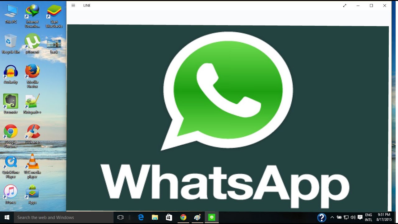 How To Use Whatsapp On Pc Laptop Windows 10 8 1 Youtube