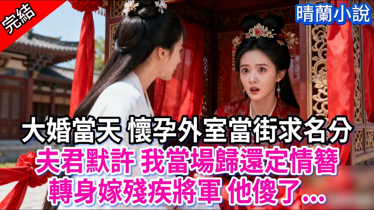 【完結】大婚當天 懷孕外室當街求名分；夫君默許 我當場歸還定情簪，轉身嫁殘疾將軍 他傻了...#古言 #完結 #短篇 #換嫁 #渣男 #小三 #古風小說