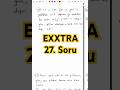 EXXTRA Test 27. Soru