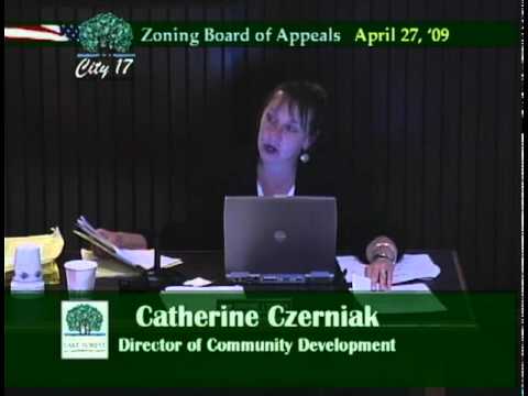 Zoning Board Of Appeals - April 27, 2009