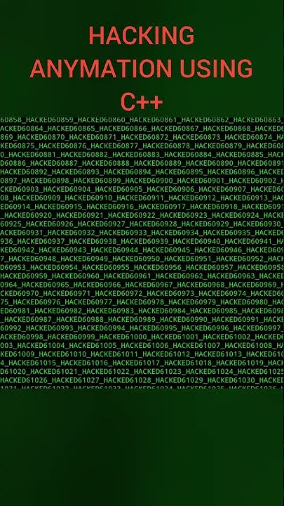 Hacking animation using C++ programing language #shorts #short # ...