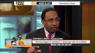 First Take - Peyton Manning Flagged for Taunting