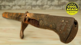 Rusty WWI Bayonet Restoration Epoxy Resin Handle