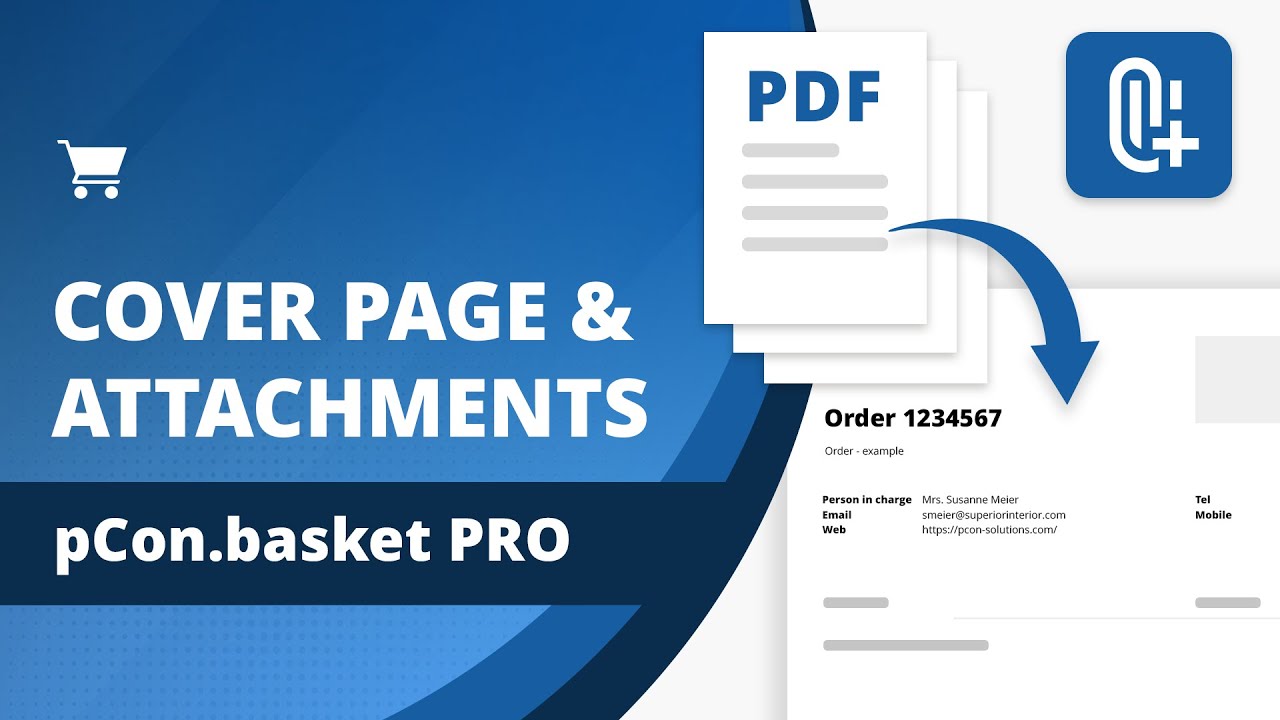 Как добавить титульные страницы и вложения к вашим предложениям | Учебное пособие по pCon.basket