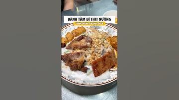 Bánh tằm bì thịt nướng, mà lại ăn với nước cốt dừa???