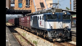 3082レ(EF64-1017牽引) 中庄駅通過