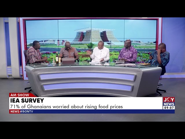 IEA Survey: 71% of Ghanaians worried about rising food prices