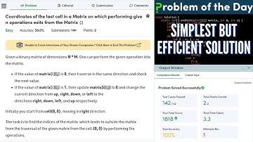 Coordinates of the last cell in a Matrix - GFG Practice || GFG POTD Solution in Java