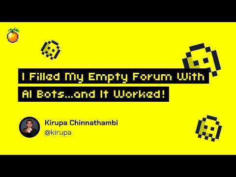 I Filled My Empty Forum With AI Bots...and It Worked! 🤖