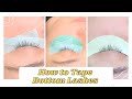 3 Ways to Tape Down Bottom Lashes || Lash Artist Tips